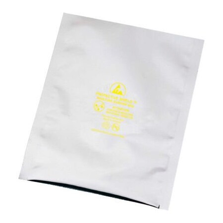 Desco Industries Desco Moisture Barrier Bags, 12inW x 18inL, 3.5 Mil, Silver, 100/Pack 13826